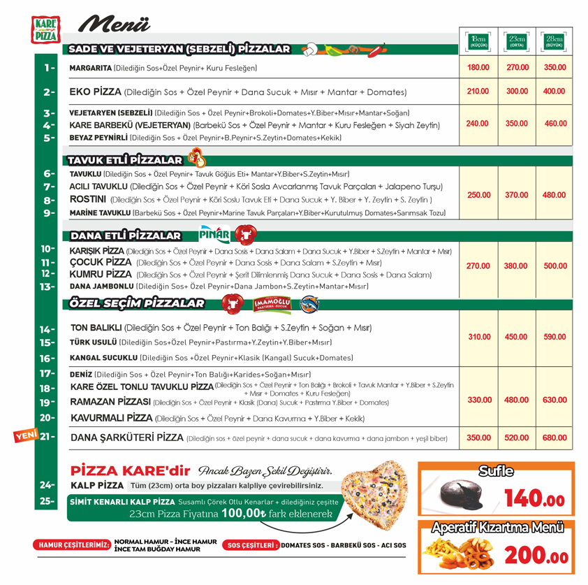 kare pizza turgut zal
